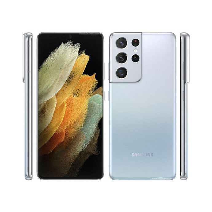 Samsung Galaxy S21 Ultra in silver סמסונג גאלאקסי S21 אולטרה בצבע כסוף