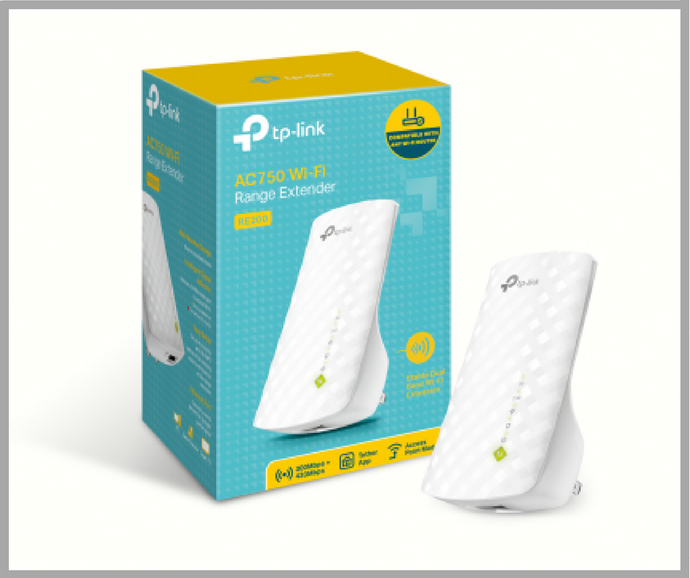 TP-LINK AC750 WIFI RANGE EXTENDER משדר אינטרנט אלחוטי להרחבת טווח הקליטה