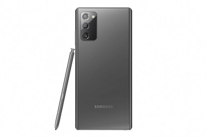 Samsung Galaxy Note 20 in grey סמסונג גלאקסי נוט 20 בצבע אפור