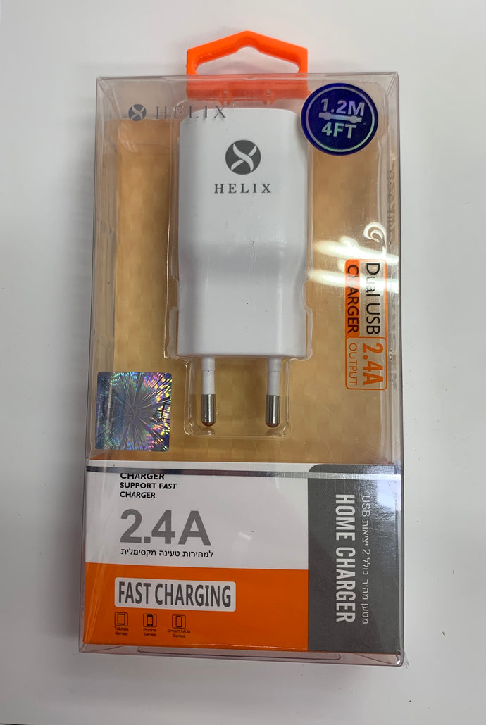 helix 2.4A מטען קיר אוניברסלי